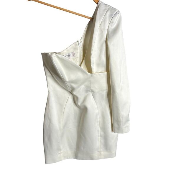 House of CB Tiffany One Shoulder Mini Dress White Size M - Picture 7 of 11
